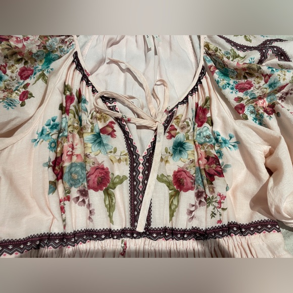 Anthropologie The Somerset Puff-Sleeve Maxi Dress . Size M - Picture 11 of 16